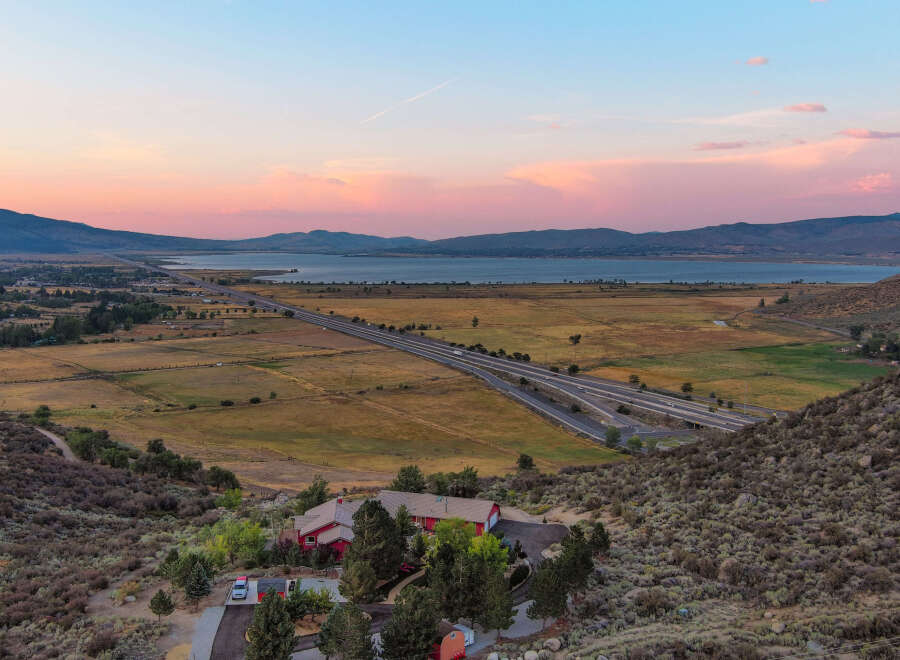 Nestled amidst the breathtaking landscape, this property offers stunning views of the surrounding mountains and valley.