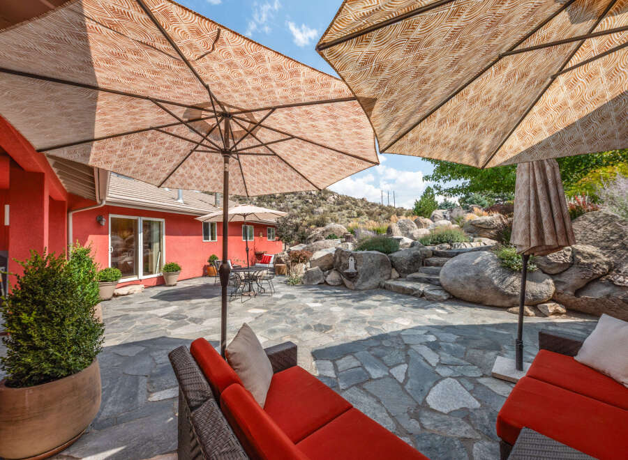 Enjoy outdoor living at its finest in this stunning patio space.