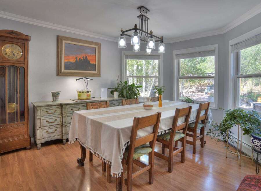 Step into this inviting dining room, perfect for hosting gatherings.
