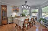 Step into this inviting dining room, perfect for hosting gatherings.