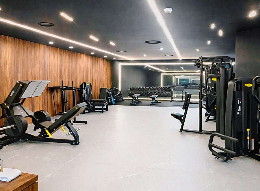 Step into a state-of-the-art gym, perfect for maintaining a healthy lifestyle.