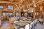 Experience luxury living in this stunning chalet, boasting exquisite wooden architecture and a warm, inviting ambiance.