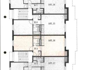 Explore the architectural layout of Batiment B, featuring a detailed floor plan of the rez-de-chaussee.
