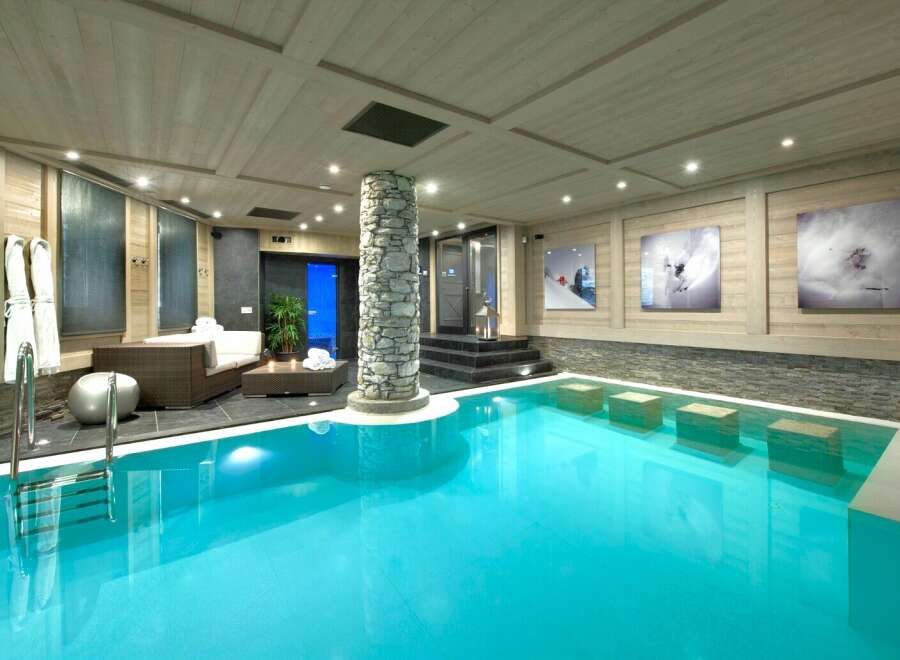 Indulge in luxury with this stunning indoor pool, perfect for relaxation and entertainment.