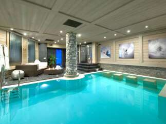 Indulge in luxury with this stunning indoor pool, perfect for relaxation and entertainment.