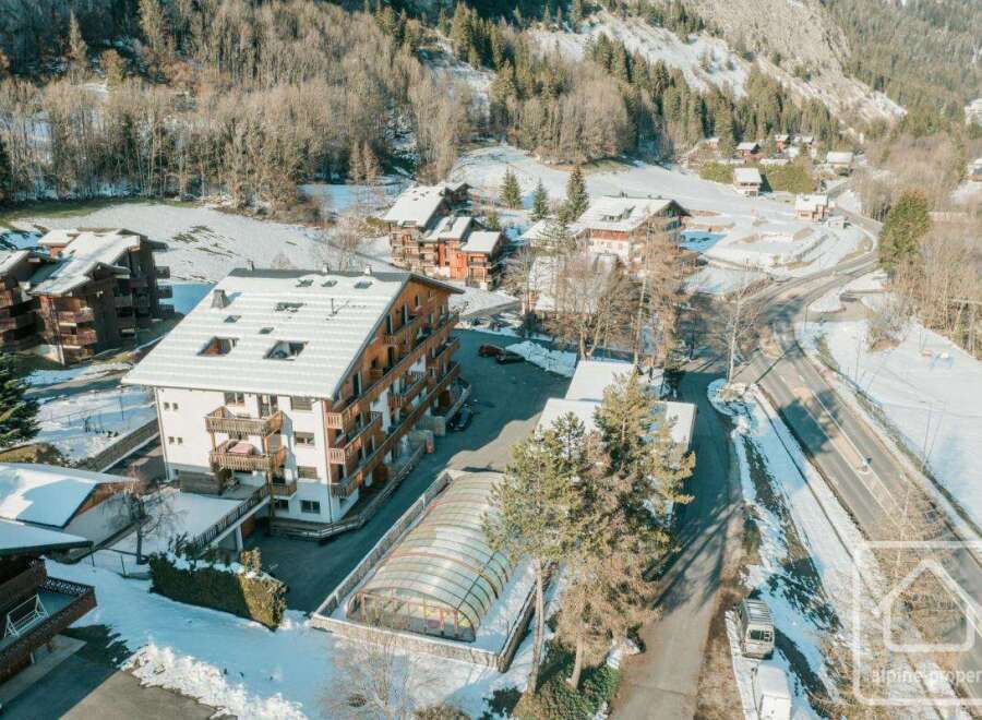 Discover a stunning property nestled in a picturesque winter wonderland.