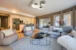Step into luxury with this stunning property, featuring a modern open-plan living space.