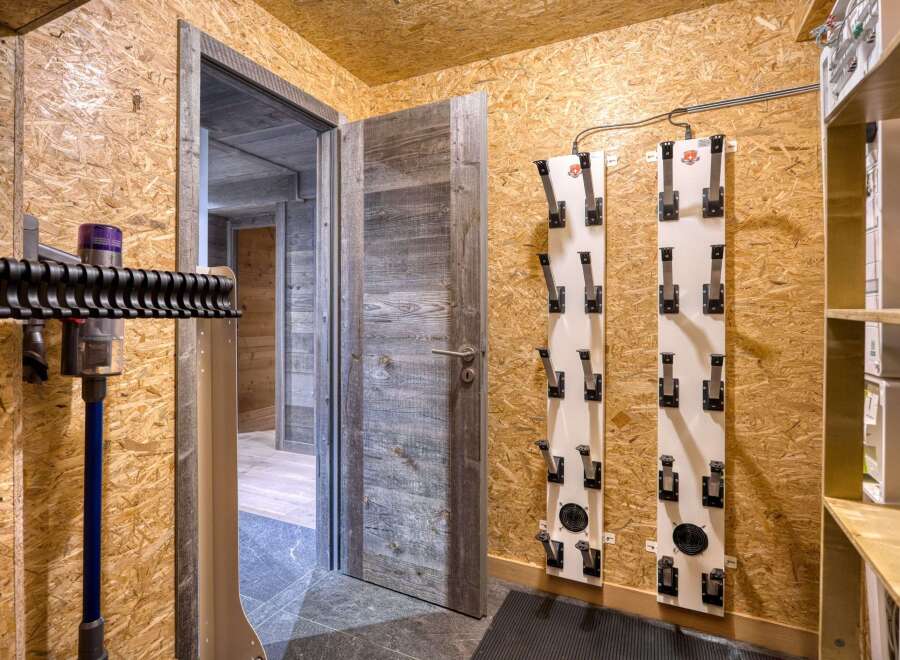 Step into this inviting space, perfect for organizing your gear.