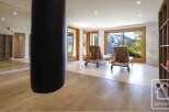 This luxurious property boasts a stunning interior with a modern design.