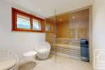 Experience ultimate relaxation in this luxurious sauna.