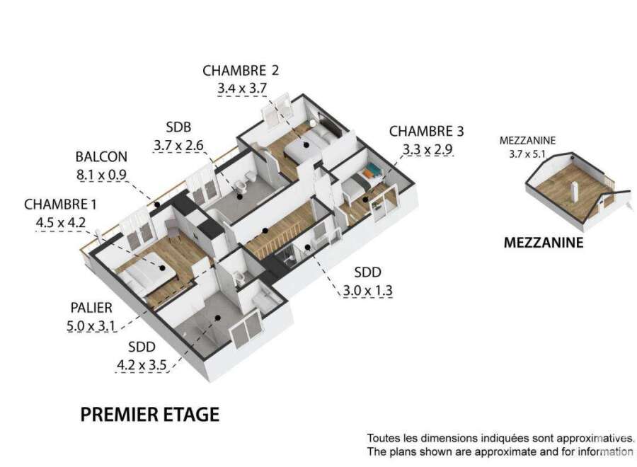 Discover this stunning property featuring a well-designed layout with multiple bedrooms and a mezzanine.