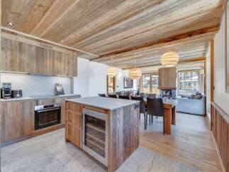 Experience luxury living in this stunning property, featuring a beautifully designed kitchen with modern appliances and ample counter space.