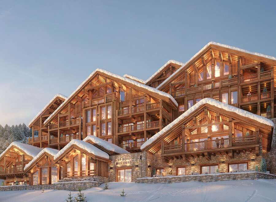 Experience luxury living in this stunning chalet nestled in a winter wonderland.