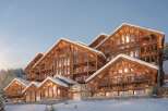 Experience luxury living in this stunning chalet nestled in a winter wonderland.