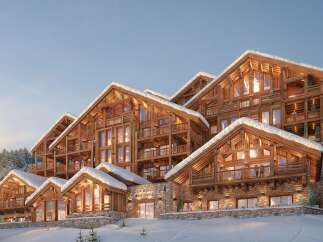 Experience luxury living in this stunning chalet nestled in a winter wonderland.