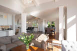 This stunning open-concept home boasts a bright and airy living space, perfect for entertaining.