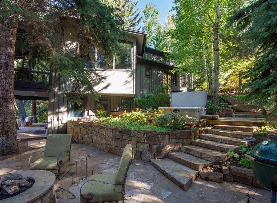 This stunning property boasts a beautiful outdoor space, perfect for entertaining or relaxing.