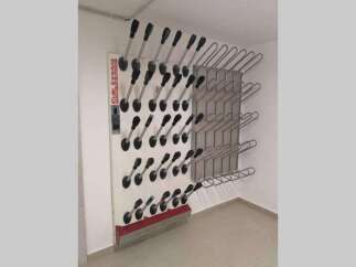 This property features a convenient ski boot drying rack, perfect for storing and drying your gear after a day on the slopes.