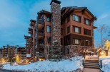 Luxury mountain lodge with stunning views.