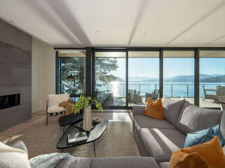 Experience luxury living with breathtaking water views in this stunning property.