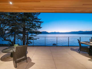 Experience breathtaking waterfront living from this stunning outdoor patio.
