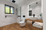 Step into luxury with this stunning bathroom design.