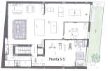Explore this stunning property's floor plan, showcasing a modern design with ample space for living and entertainment.
