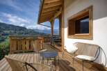 Enjoy breathtaking mountain views from this stunning outdoor deck.