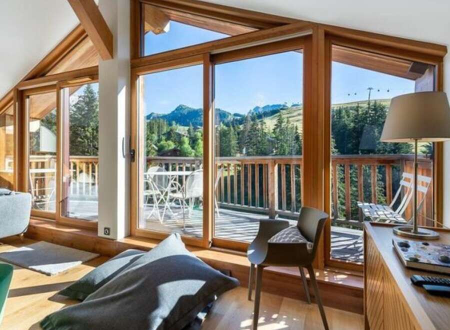 Experience breathtaking mountain views from this stunning property.