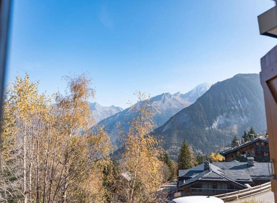 Enjoy breathtaking mountain views from this charming chalet.