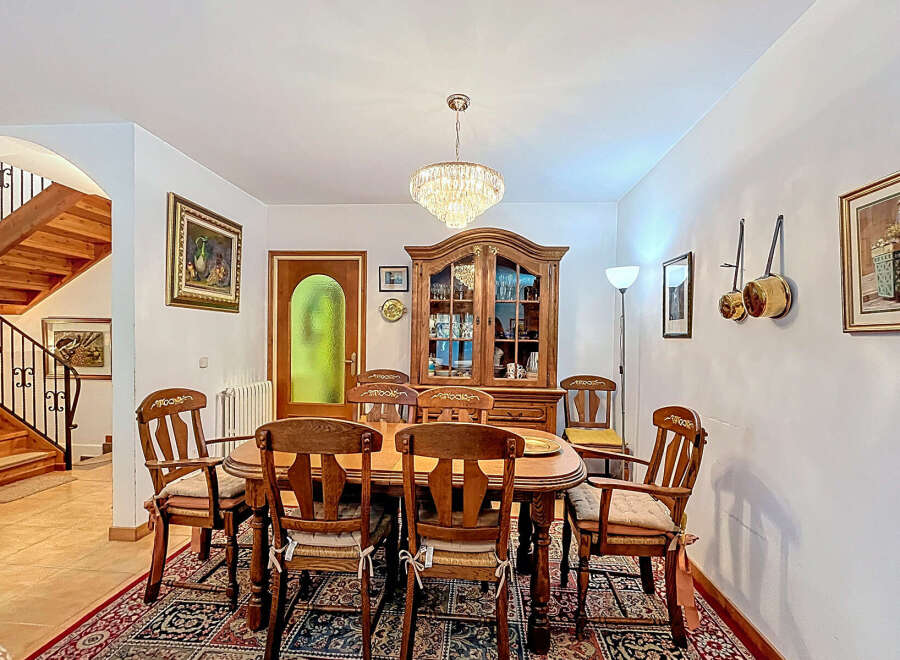 Step into this elegant dining room, perfect for hosting memorable gatherings.