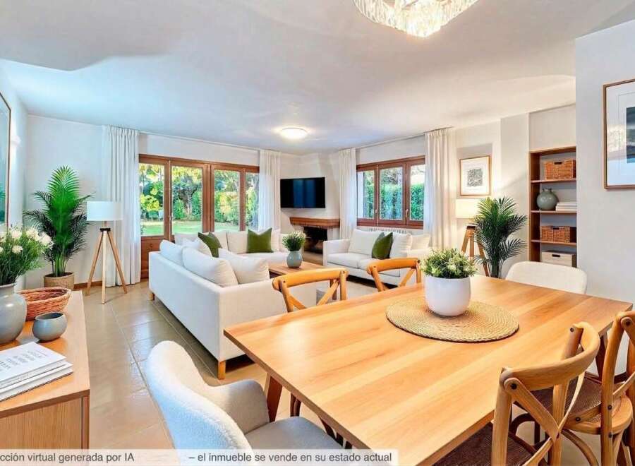 Step into this beautifully staged living and dining area, perfect for entertaining.