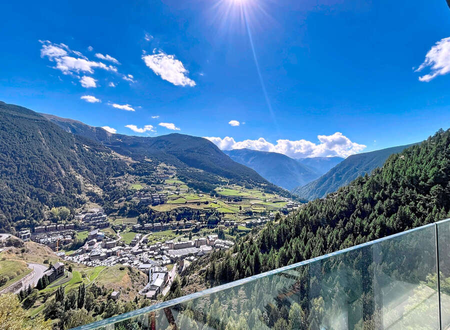 Experience breathtaking views from this stunning property nestled in the heart of the mountains.
