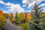 Experience the beauty of fall foliage in this stunning property! This home offers breathtaking views of colorful trees and a winding road.