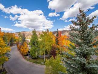 Experience the beauty of fall foliage in this stunning property! This home offers breathtaking views of colorful trees and a winding road.