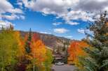 Discover the beauty of mountain living with this stunning property surrounded by vibrant fall foliage.