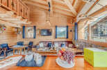 Experience the charm of this cozy chalet, perfect for a mountain getaway.