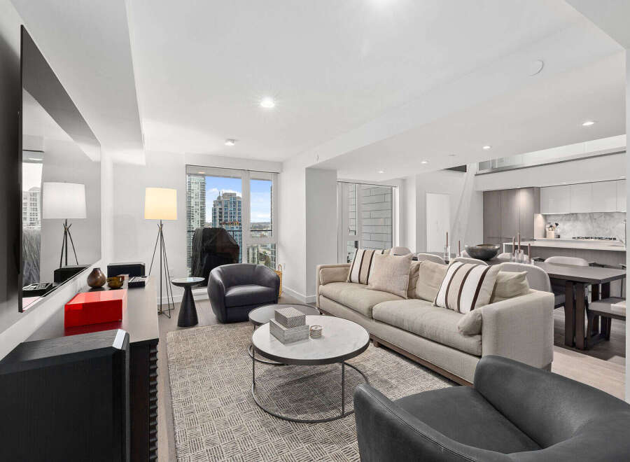 Experience luxury living in this stunning modern apartment.