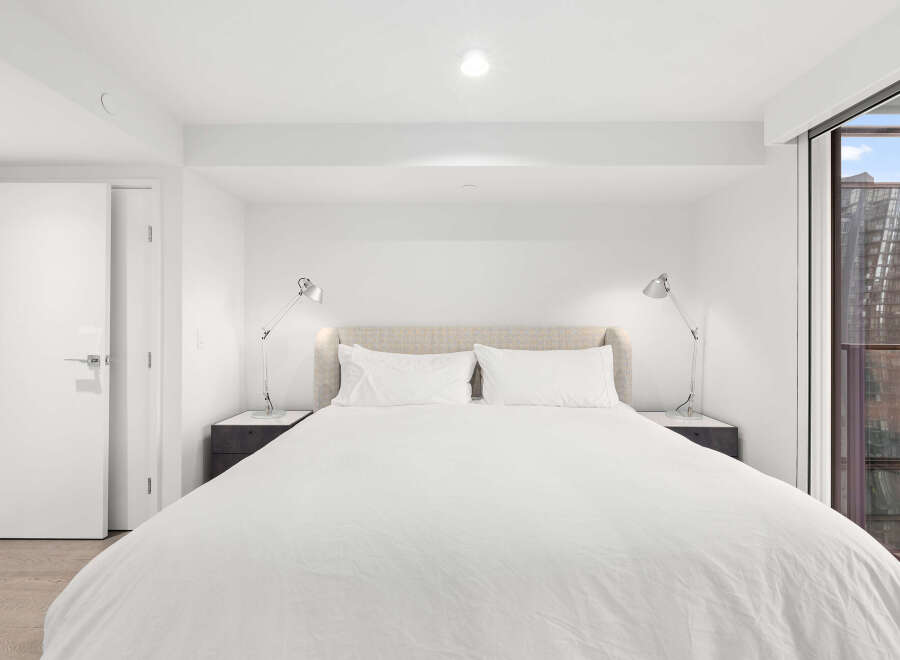 Experience luxury living in this stunning bedroom.