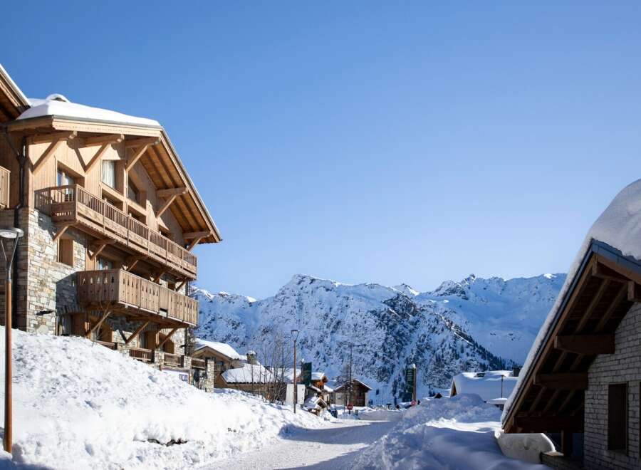 Discover the charm of this stunning mountain chalet, perfectly nestled in a picturesque winter wonderland.