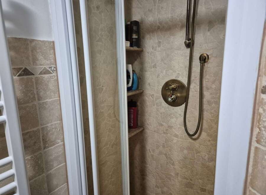 Step into a luxurious bathroom with this stunning shower.