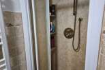 Step into a luxurious bathroom with this stunning shower.