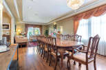 Step into luxury with this stunning dining room, perfect for hosting memorable gatherings.