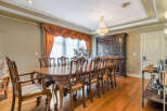 Step into luxury with this exquisite dining room, perfect for hosting memorable gatherings.
