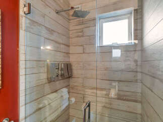 Step into a spa-like oasis with this beautifully designed shower.