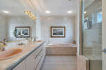 Step into luxury with this stunning bathroom, featuring elegant design and high-end finishes.