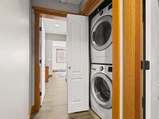 Discover the convenience of in-unit laundry with this stunning property! This home features a modern stacked washer and dryer, making laundry day a breeze.