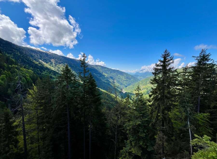 Experience breathtaking mountain views from this stunning property.