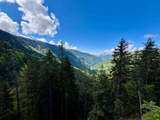 Experience breathtaking mountain views from this stunning property.