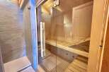 Step into your own private oasis with this stunning sauna.